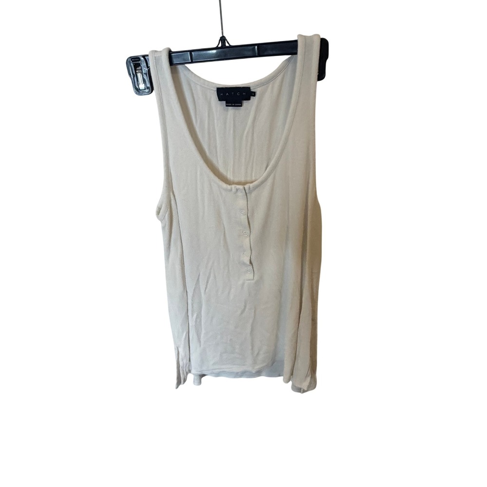 Hatch Softest Rib Nursing Tank T White Size 2/M